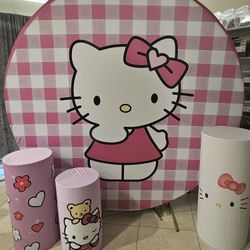 Hello Kitty Backdrop