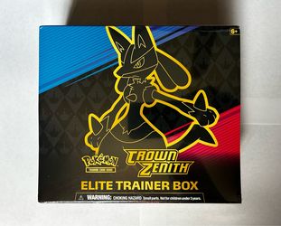 Pokémon TCG Crown Zenith Elite Trainer Box English 2023 Lucario 1 Box