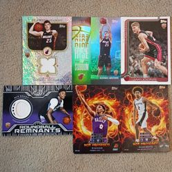 6 2025-26 Topps Flagship + Topps Match Attax Cards For 30 (2 Patch, 1 Numbered, 6 Rookie) Read Description 