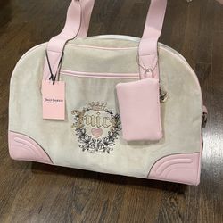 Juicy Couture Tan Suede Handbag Set 