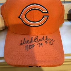 Dick Butkus Autographed Hat