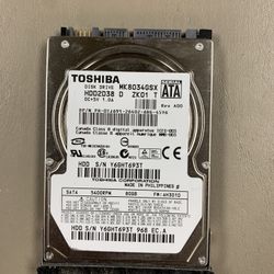Toshiba 80gb Sata Hard Drive 