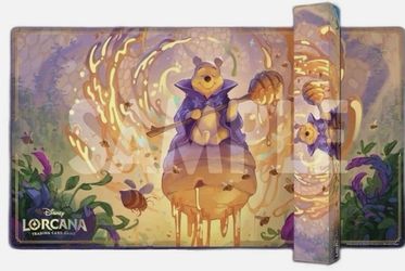 2026 Disney D23 Exclusive Lorcana Winnie The Pooh Hunny Wizard Foil Playmat Mat