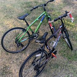 2 Mountain/road Bikes