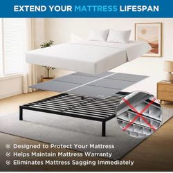 A) Full Size Bunkie Board, 54” × 75”, Under-Mattress Support Board for Slatted Bed Frames, Non-Slip, Breathable, Anti-Sag, Noise-Reducing & Moisture-R