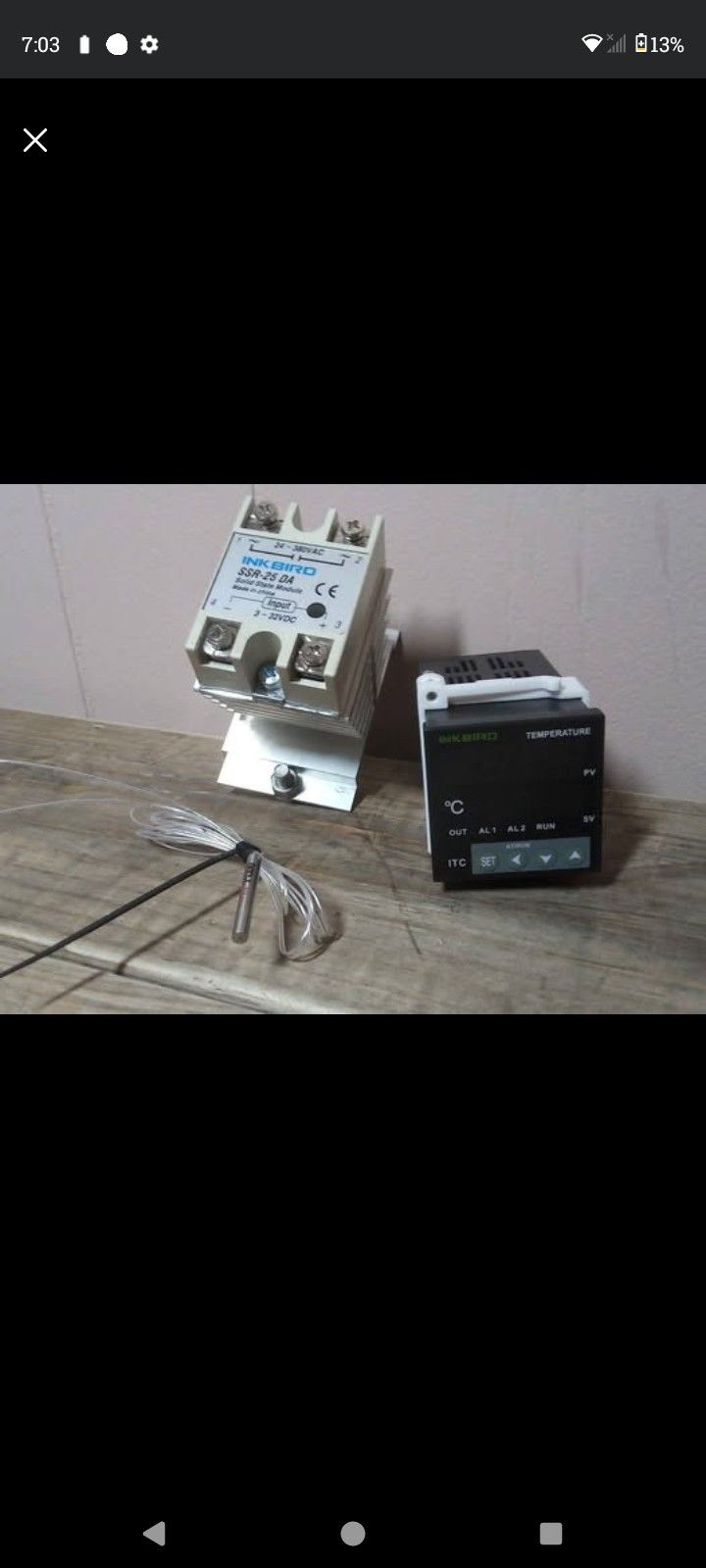 INKBIRD US PID TEMPERATURE CONTROLLER ITC-100VH KIT; BRAND NEW; IN EXCELLENT, WORKING CONDITION