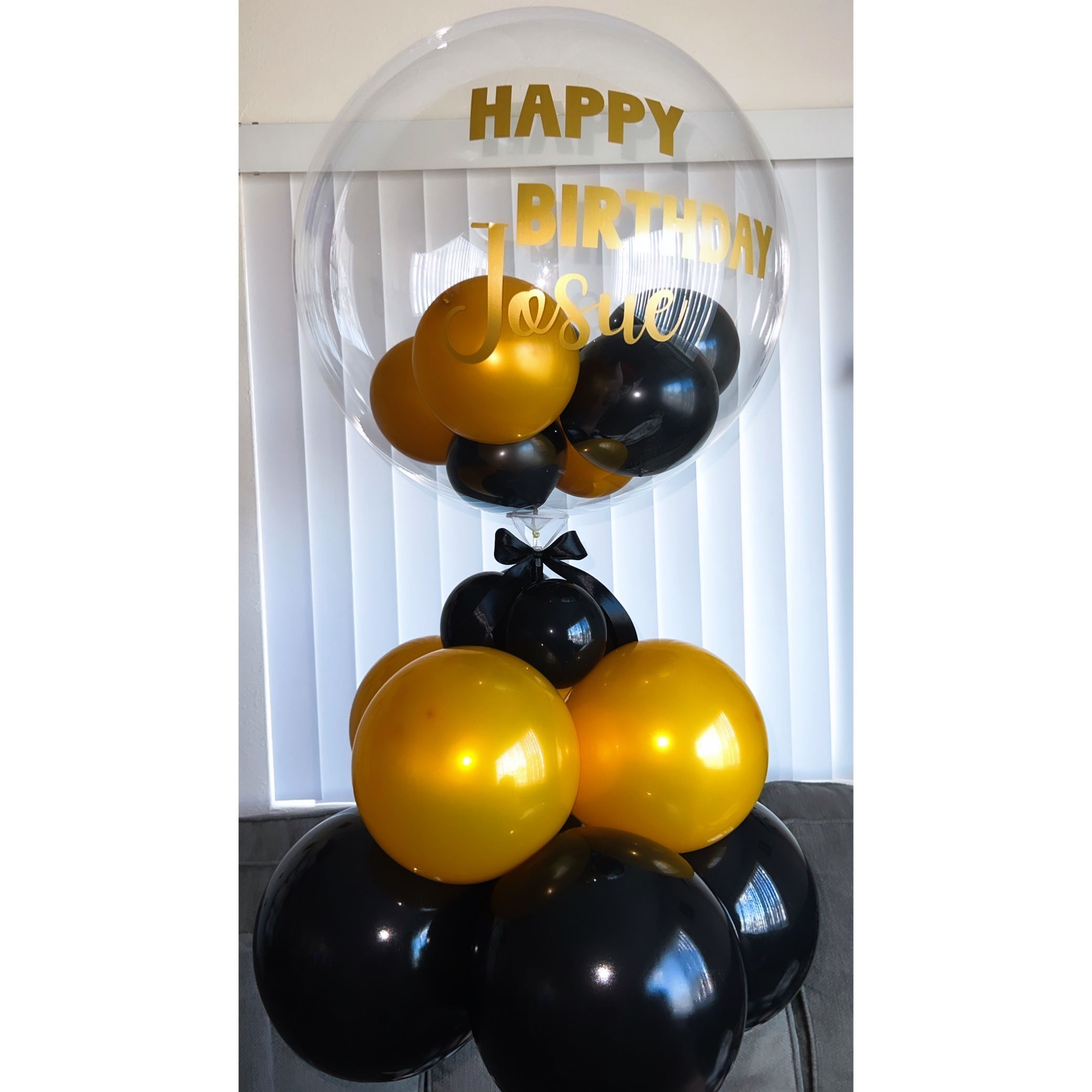 Clear 24” Balloon With Or Without Cluster