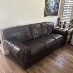 Leather sofa
