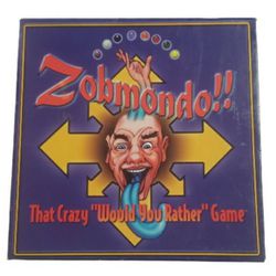 vintage Would You Rather Zobmond  board Game 1998 Complete 