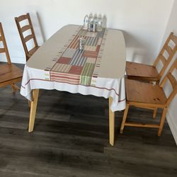 Free tables and chairs