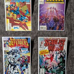 Scarlet Witch #1 (1st Solo Series) + Thor Corps & Secret Defenders Marvel Lot - 4 Comics