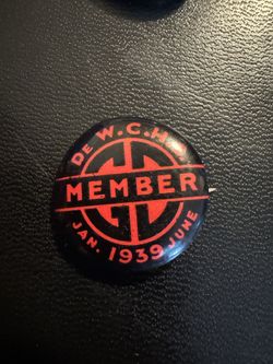 de wchs member 1939 pin