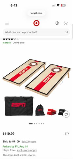 ESPN corn hole