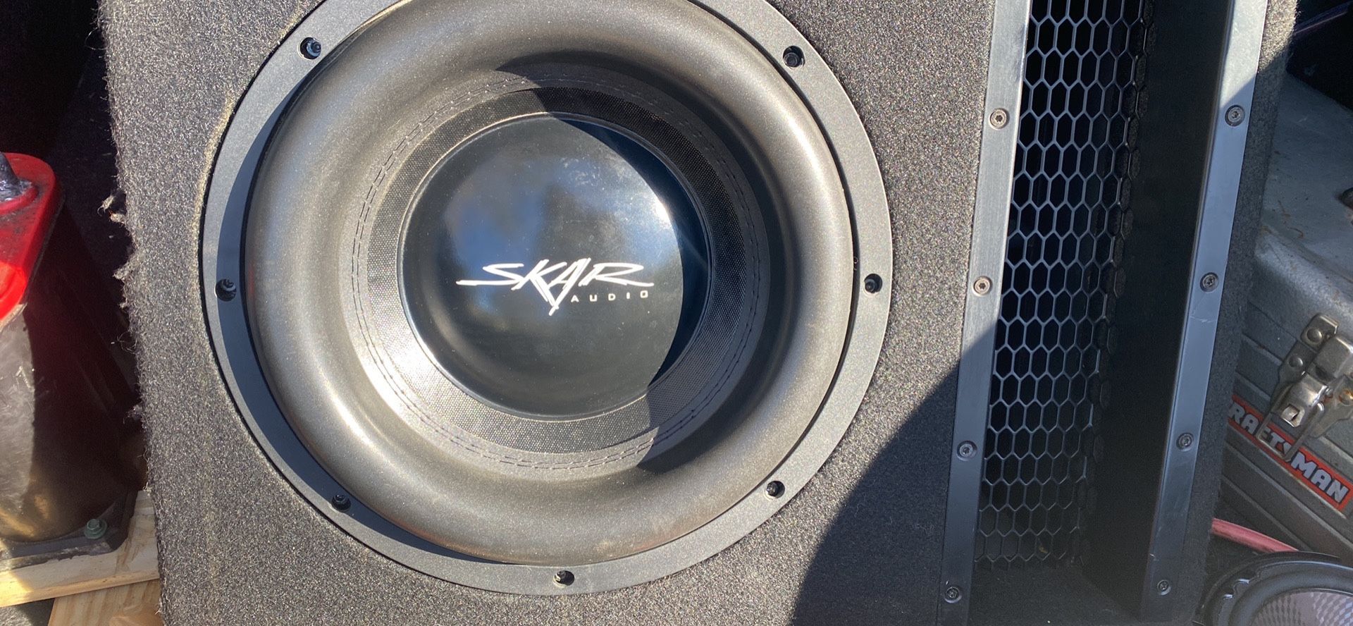 3 12” Subwoofers , Single 12” Ported Box Plus Amp