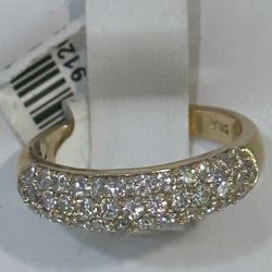 14k Solid Vs1 All Natural Diamond Ring