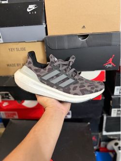 Adidas Ultraboost Light Black Leopard size 9 USED But Clean