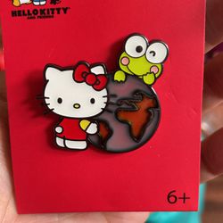 Sanrio Hello Kitty Keroppi Enamel Pin