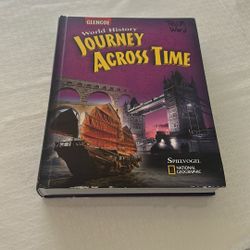 Glencoe World History Journey Across Time Hardcover Textbook