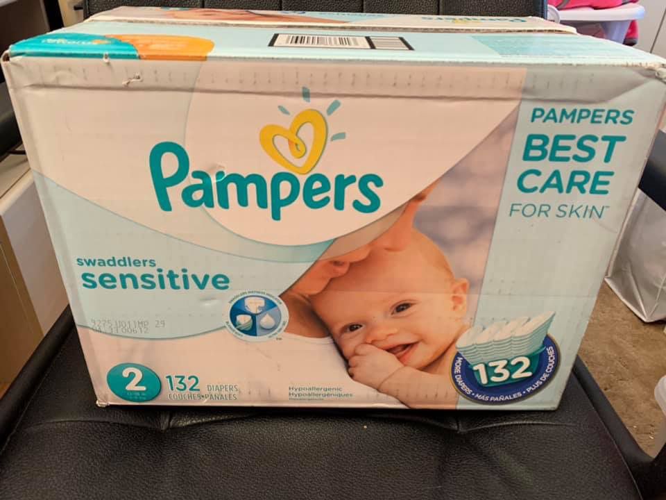 Pampers Swaddlers Sensitive diapers size 2