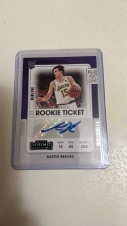 Austin Reaves Rookie Ticket Autograph