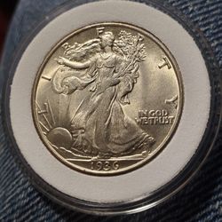 CDB25SX1150 SPOTTLES SUPER HIGH GRADE 1936 HALF DOLLAR NATURAL RAW FOR CERTIFICATION 