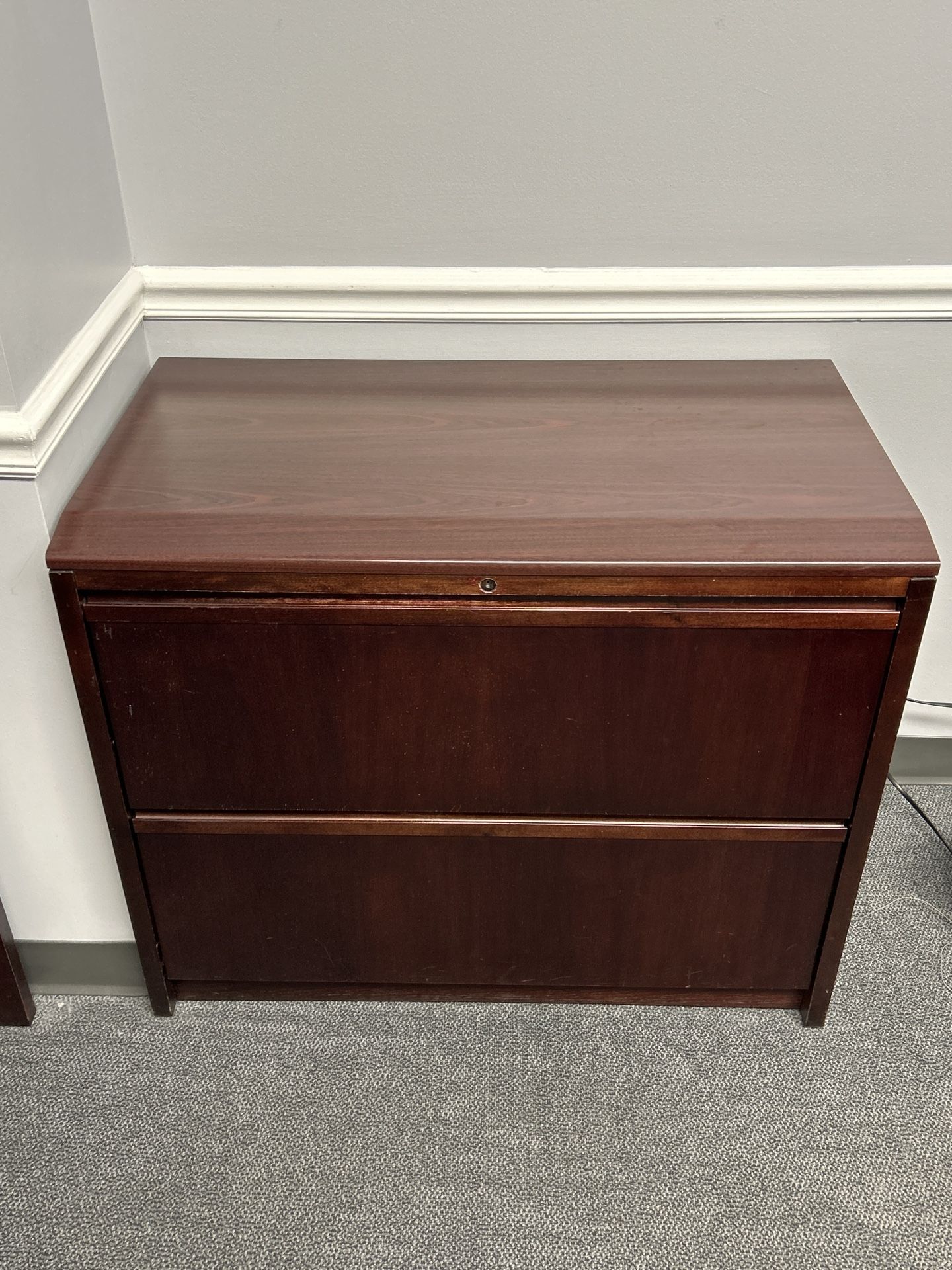 Wooden file cabinet