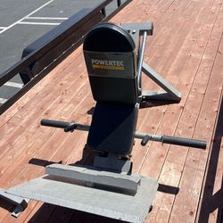 Power tech compact leg sled gym plate loaded machine