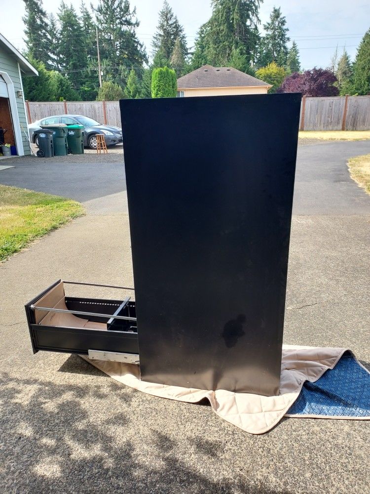 Four drawer file cabinet