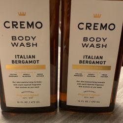 Cremo Italian Bergamot Body Wash.