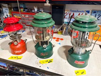 3 Coleman lanterns