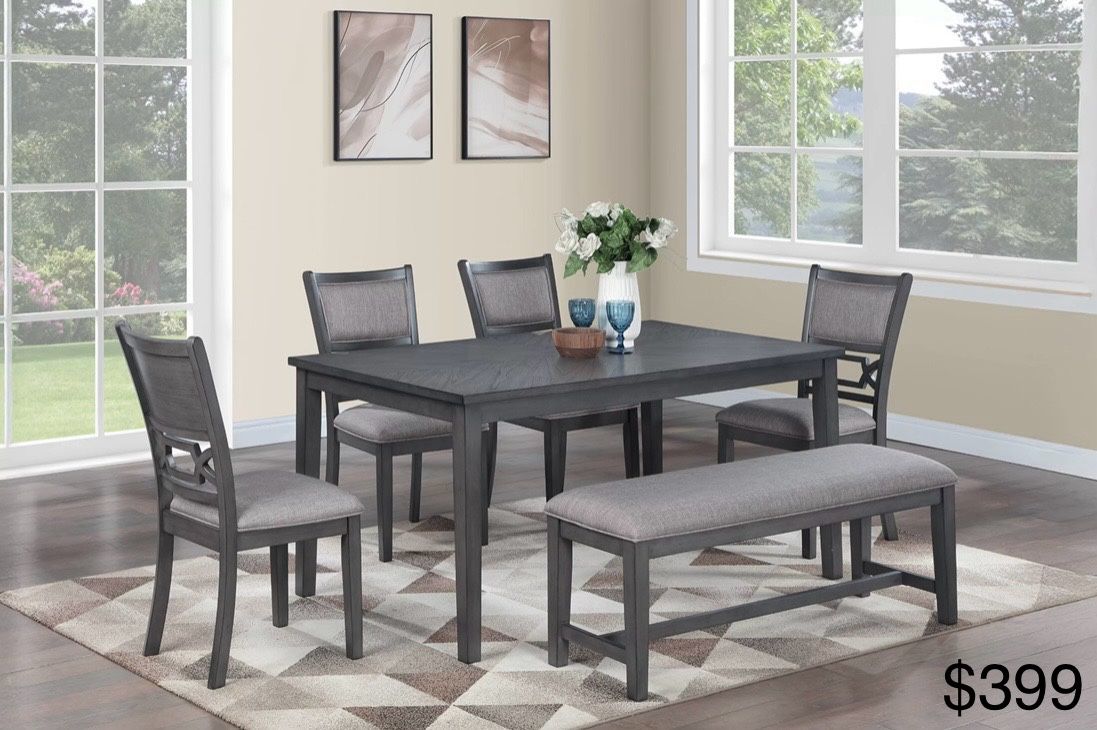 Dining Table Set With Bench