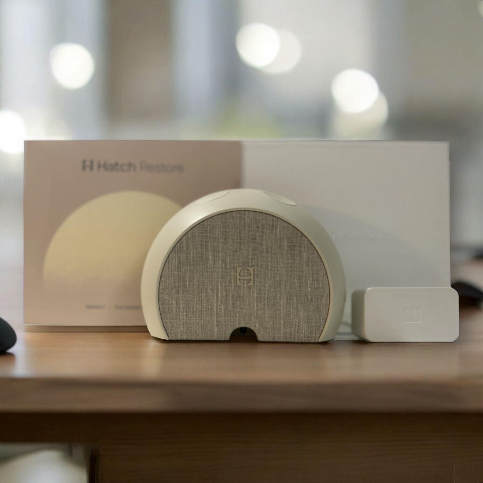 Hatch Restore 2 Sunrise Alarm Clock, Sound Machine, Smart Light (Latte) ー Your Smart Sleep Clock, White Noise, Customizable Sleep Routines for Adults,