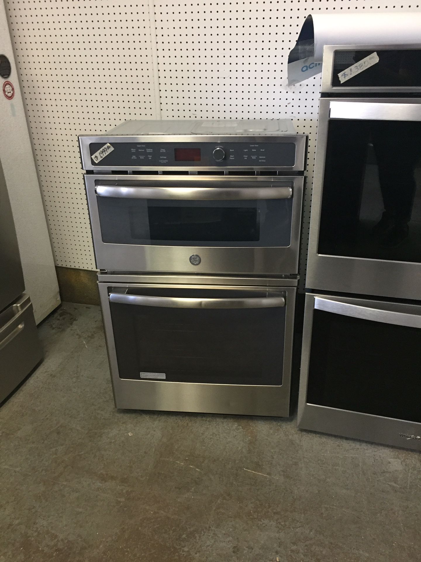 GE microwave oven combination stainless steel 27 new scratch and dent