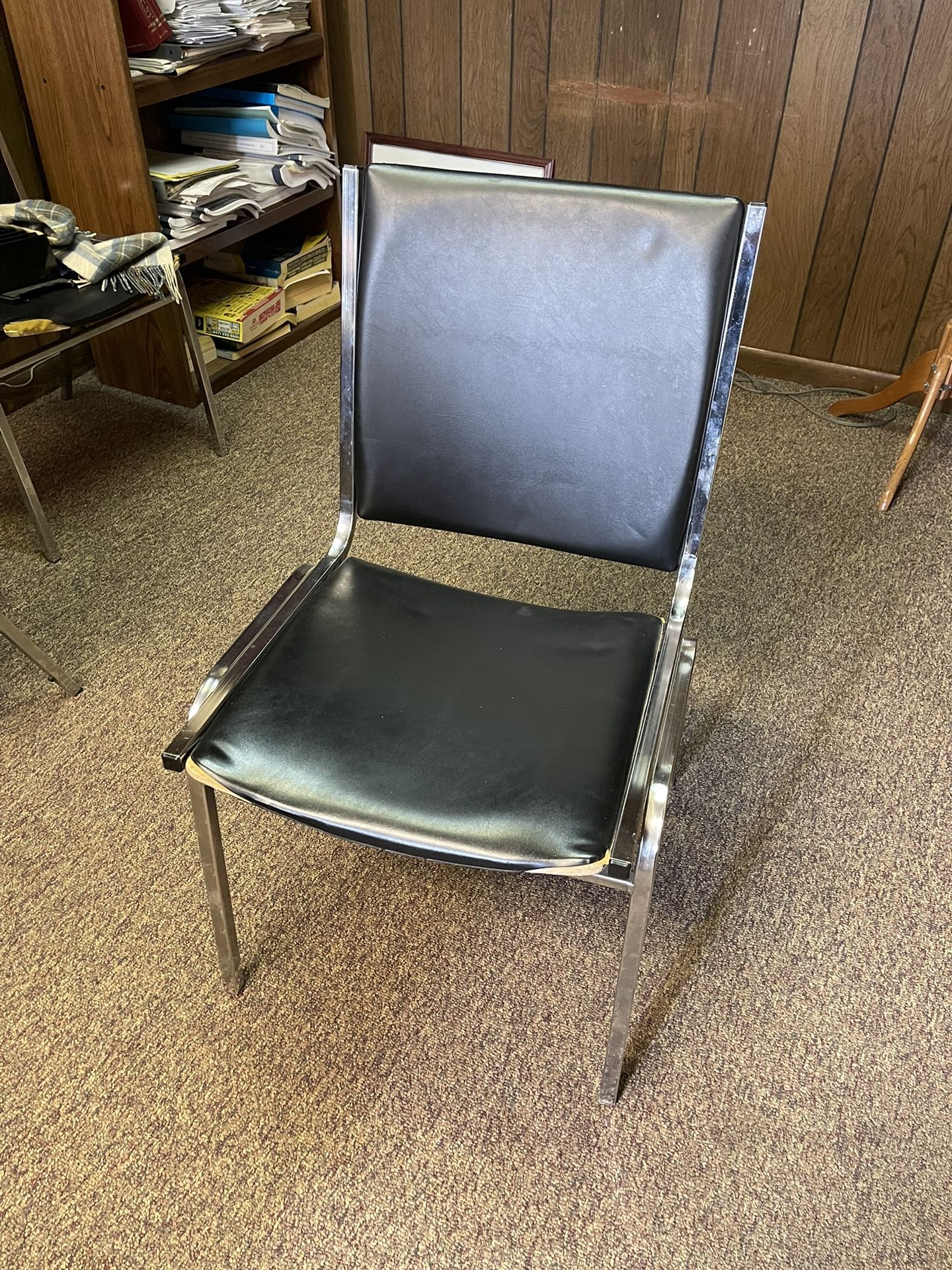 Leather Waiting Room chairs 4 Total 