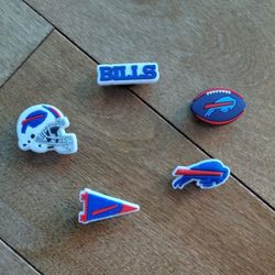 Lot Of 5 Buffalo Bills Shoe Charms 