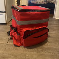 Red Food Delivery Bag