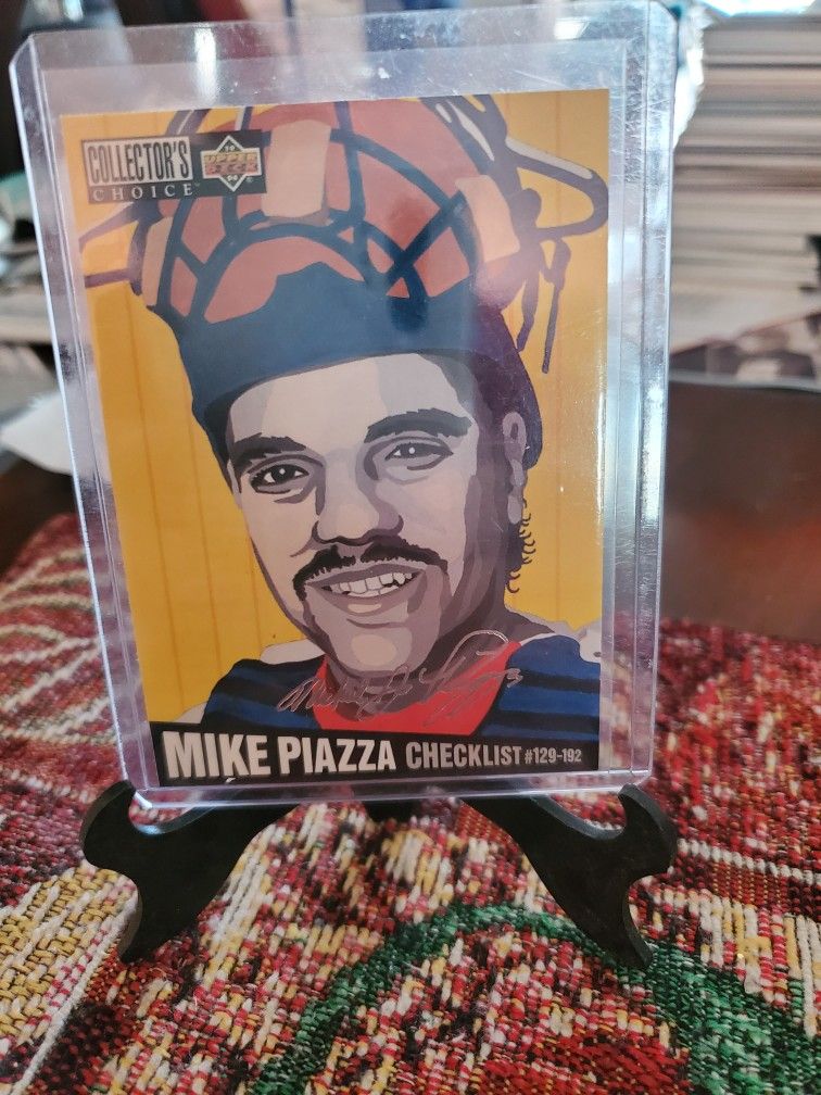 Mike Piazza 1994 Upper Deck Collectors Choice Silver Scrip Parallel Baseball Card