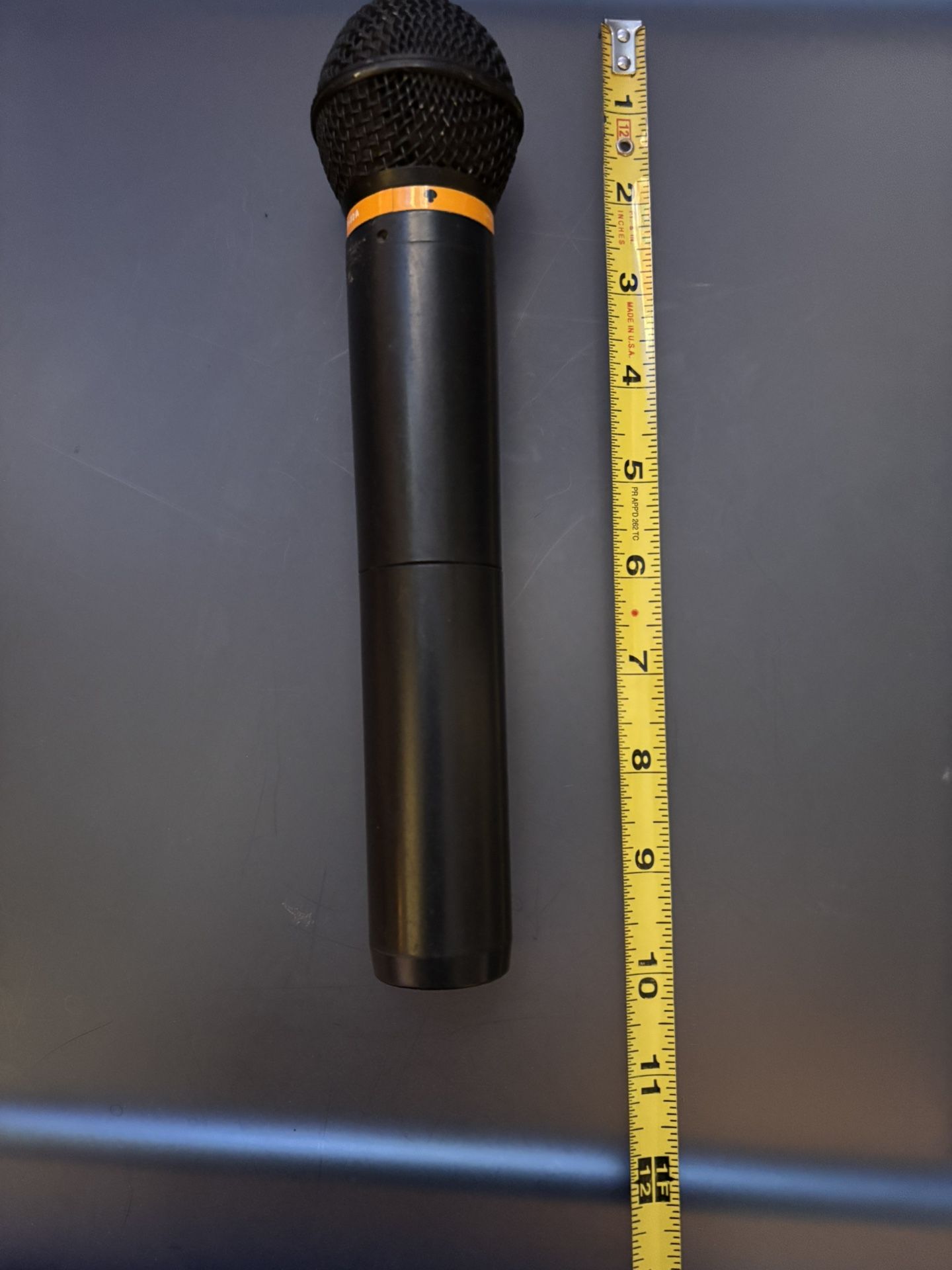 Audio-Technica ATW-T602B wireless handheld microphone.