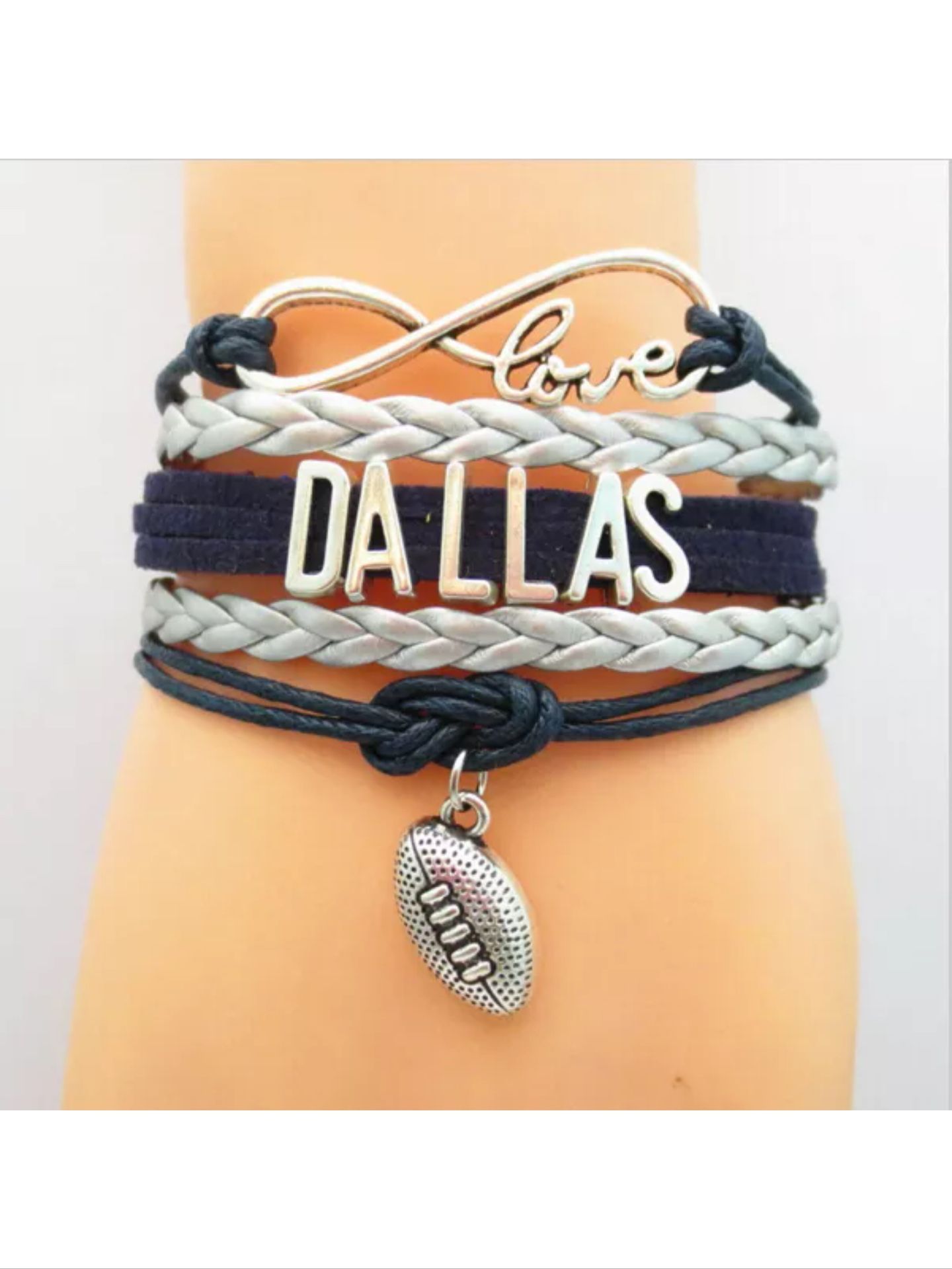 Dallas Cowboys Football Bracelet 