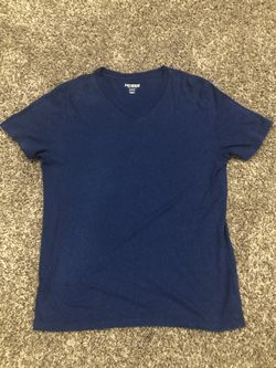 Blue V-Neck Shirt 
