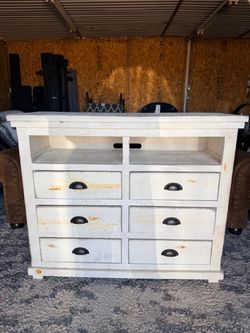 *Dimensions: W48” x D18” x H40” *Excellent condition *All 6 drawers work perfectly *Rustic style and finish