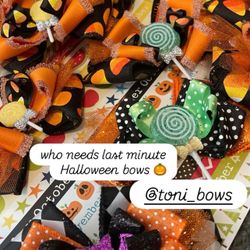 Halloween Bows! All Styles ! Hurry Going Fast 