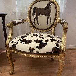 Custom Horse Chair.  One Of A Kind
