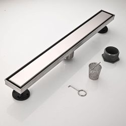 36" Linear Brushed Nickel Shower Drain Kit – E18