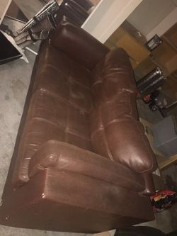 Leather couch