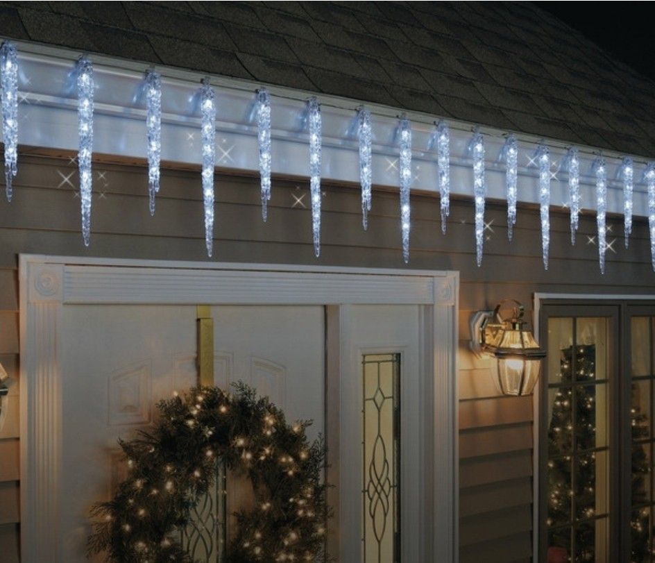 GE Crystal Icicle Lights, 20-count (Set Of 2)