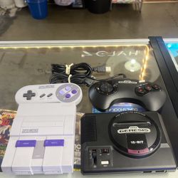 Súper Nintendo Clássic And Sega Génesis Classic Used Perfect Condition Complete Message Me For Prices In Panorama City 