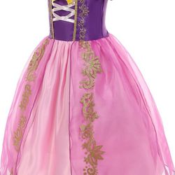 Rapunzel Princess Dress Purple Princess Dresses for Girls Toddler Costume for Girls Kids Dress Up clothes with Accessories Birthday Cosplay

