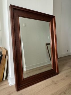 Wood Vintage Mirror