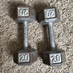 Dumbbells 20lbs each